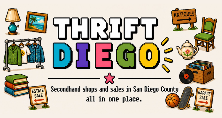 Thrift Diego — your local hub for thrift stores, vintage finds & community sales