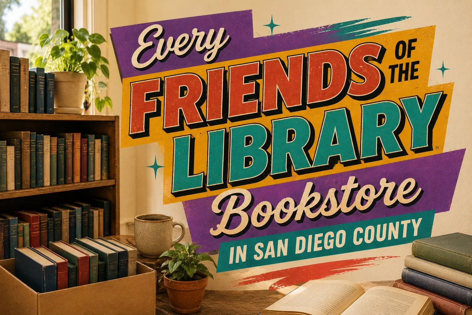 All Friends Library Bookstores in San Diego — Shop. Donate. Read. Support.